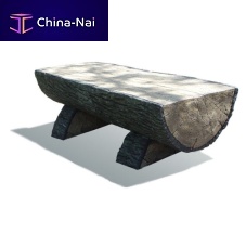 Contemporary public bench CEDAR 6glass fiber reinforced concretefor playground