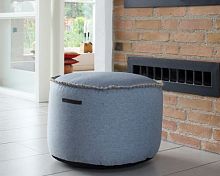 Contemporary pouf RETROIT : MEDLEYpolyesterround100% recyclable