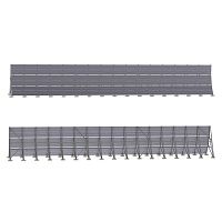 Steel jet blast deflector for airport