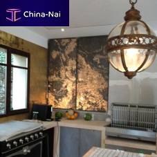 Wall-mounted decorative panel RUSTIQUEfor interiornatural stonetranslucent