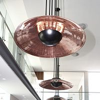 Pendant lamp DISHaluminumcoppercontemporary