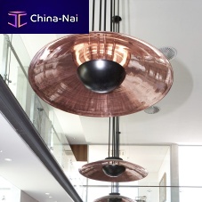 Pendant lamp DISHaluminumcoppercontemporary