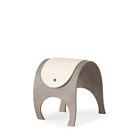 Contemporary stool TOMTE molded plywoodfeltwooden base