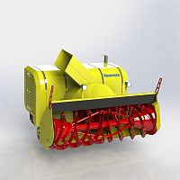 Truck-mounted snow blower Bfor airport