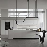 Laminate kitchen Visioncontemporarystainless steelaluminum