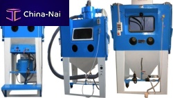 Suction blast cabinet KUS seriesmanualrotary drumwith turntable