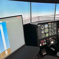 Aircraft simulator PI235trainingfor research and developmentVFR