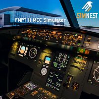 Flight simulator A32 FNPT II MCC Simulator aircrafttrainingcockpit