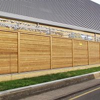 Airport fence JAKOUSTIC® CLASS 3timbernoise barrierpanel