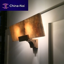 Art Deco wall light SERRALVES indoorbrassmarble
