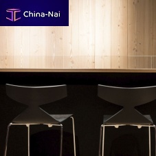 Interior wall-covering woodensmoothwood look