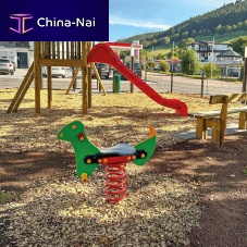 Zinc-plated steel spring rocker DINOanimal1-seat