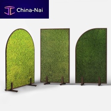 Free-standing acoustic panel MODULORmobilesteelpreserved moss
