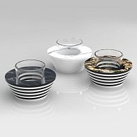 Ceramic flower pot KOMOSglassfree-standingconical