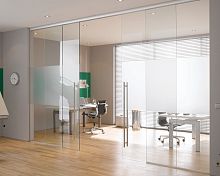 Sliding partition glazedcommercialfor offices
