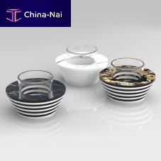 Ceramic flower pot KOMOSglassfree-standingconical