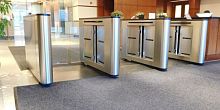 Speedgate with card reader SentryLane series 3100 with biometric readerwith barcode readerfor airport