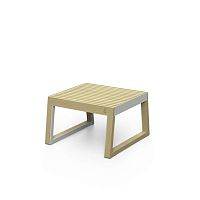 Contemporary stool Barka BA114solid woodteakwooden base
