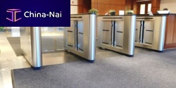 Speedgate with card reader SentryLane series 3100 with biometric readerwith barcode readerfor airport