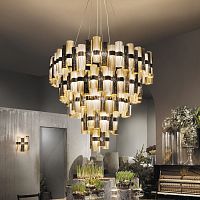 Contemporary chandelier LA LOLLONA Opalflex®Cristalflex®Goldflex®