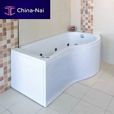 Corner bathtub MARLOWhydromassageacrylicwhite