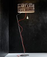 Floor-standing lamp LUCEM FERENSmetalsilkcontemporary
