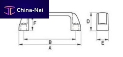Pull handle 206-2 seriesdoorglass fiber-reinforced plastic