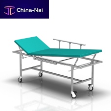 Manual examination table 2-062fixed-heighton casters2 sections