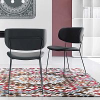 Contemporary chair CLAIREindoorfabricleather