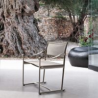 Contemporary chair Mirtooutdoorfabriccast aluminum base