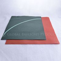 Aircraft cabin headrest cover