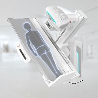 Radio-fluoroscopy system Opera Revolutiondigitalfor diagnostic fluoroscopywith tilting table