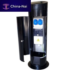 Pedestal with built-in light IRIDE electrical distributionwater supplyfor docks