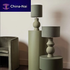 Table lamp ASTERbrasssatinceramic