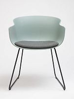Contemporary chair BAIindoorpolypropylenesteel base