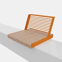 Contemporary garden chair U2-106urbangalvanised steelsolid wood