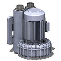 Air blower side-channelsingle-stage