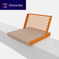 Contemporary garden chair U2-106urbangalvanised steelsolid wood