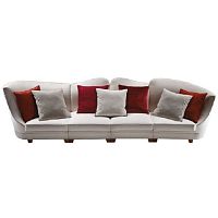 Modular sofa LUDOVICOtraditionalfabricwhite
