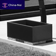 Aluminum planter rectangularcontemporaryfor restaurant
