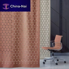 Curtain fabric CALVINO FORMA geometric patternTrevira CS®washable