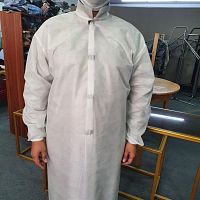 Unisex visitor gown disposablenon-wovenantimicrobial