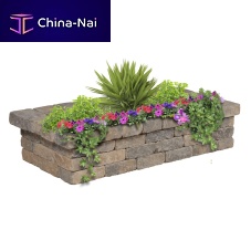 Stone planter HAMPTONrectangulartraditionalfor public space