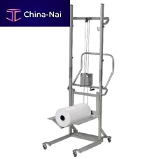Manual stacker truck walk-behindstainless steelwinch