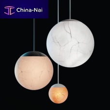 Pendant lamp HAND PAINTED GLOBES glasscontemporarycorded