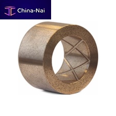 Self-lubricating plain bearing deva.metal Bronze Basecylindricalbronzecopper