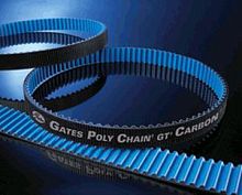 Synchronous belt GT Carbonendlesspolyurethanefor heavy-duty applications