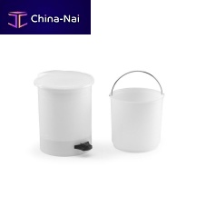 Plastic waste bin G616321for household wasteround lidpedal