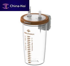 Body fluids suction jar MG-VKxypolycarbonateautoclavable