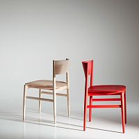 Contemporary chair NEVE indoorsolid woodash